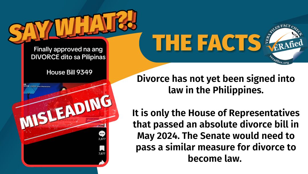 FACT CHECK: Claim that PH legalized divorce MISLEADS