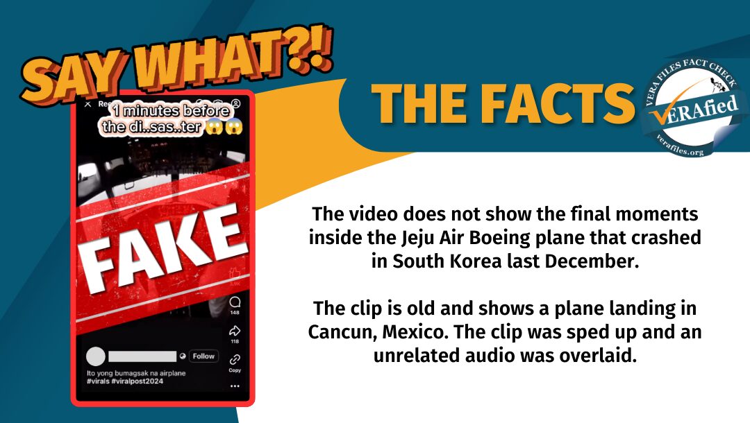 FACT CHECK: EDITED itong kumakalat na video umano ng Jeju Air plane crash