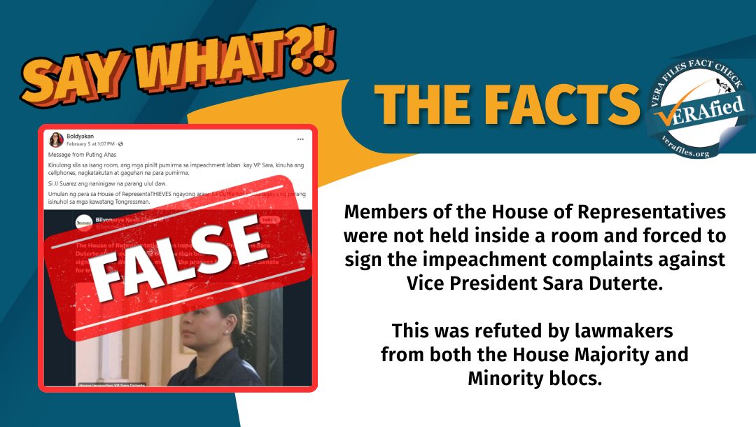 FACT CHECK: Solons NOT forced to sign impeachment raps vs. Duterte