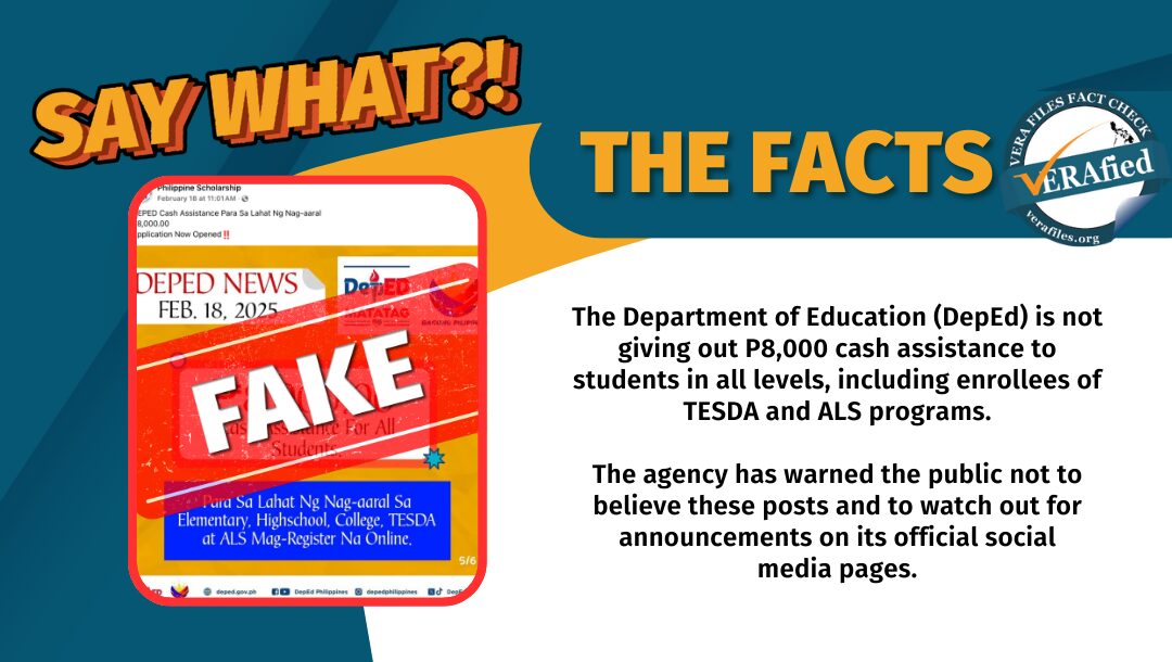 FACT CHECK: Another FAKE DepEd cash assistance promo