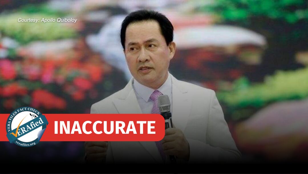 FACT CHECK: Quiboloy inaccurately cites 4Ps law as senior citizens’ pension law