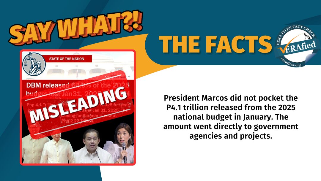 FACT CHECK: P4.1-T budget NOT released to PBBM