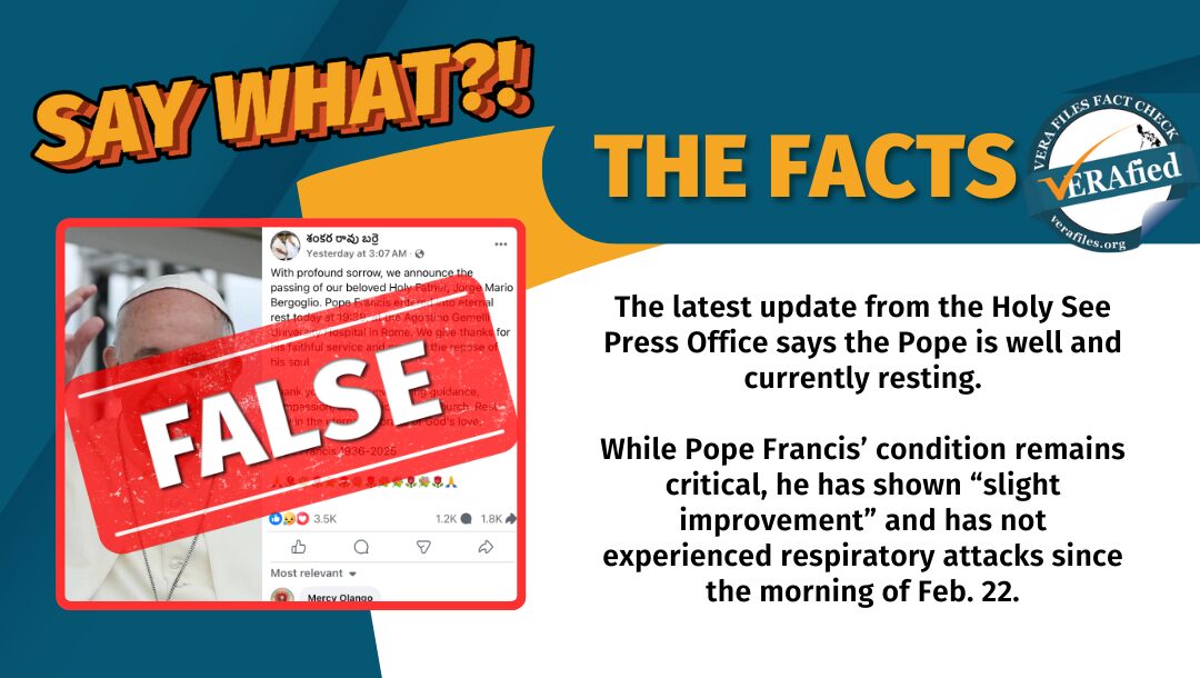 FACT CHECK: Pope Francis is NOT dead