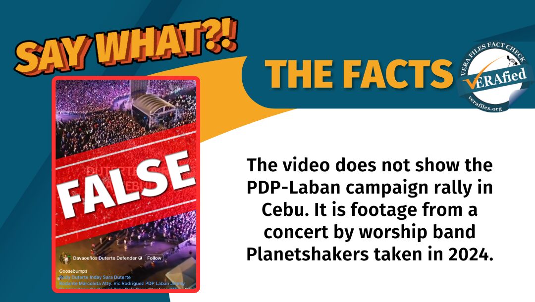 FACT CHECK: Video shows concert, NOT PDP-Laban rally