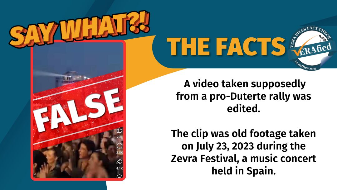 FACT CHECK: Video of concert in Spain, NOT Duterte rally