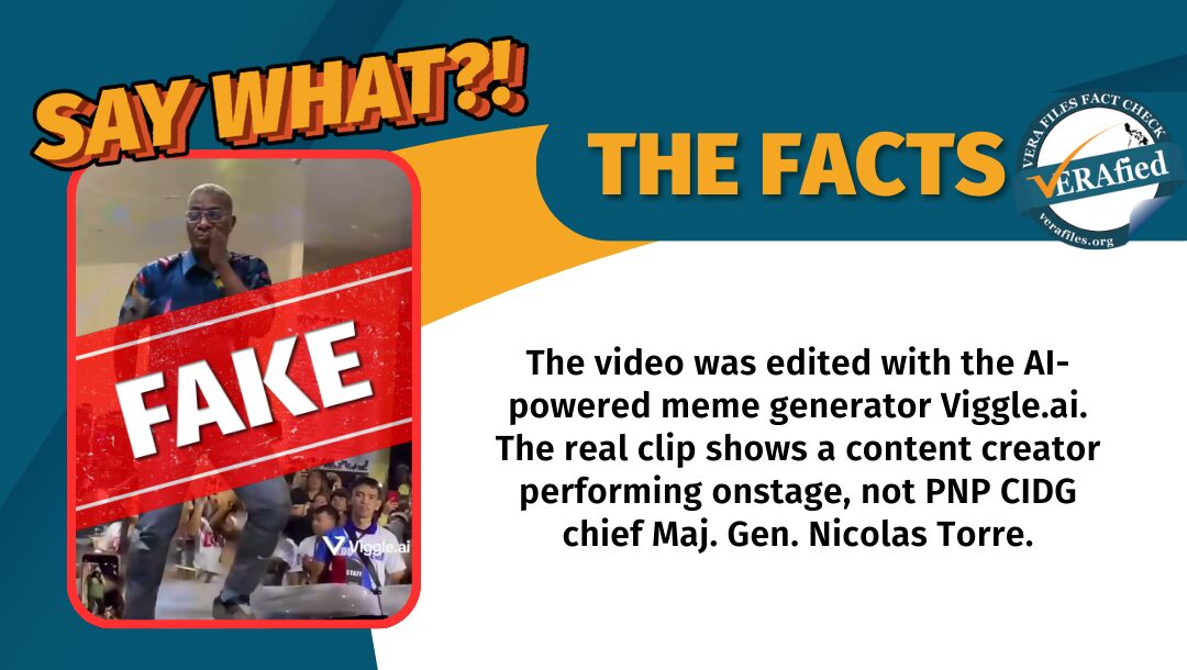 FACT CHECK: Video of CIDG chief Torre dancing is FAKE