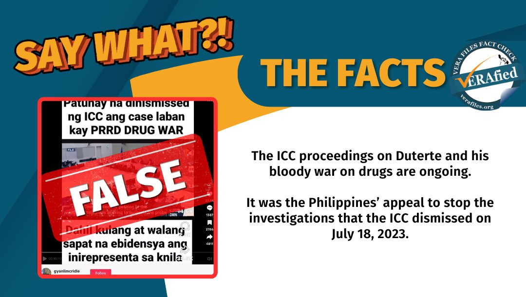 FACT CHECK: ICC charges vs Duterte NOT dismissed