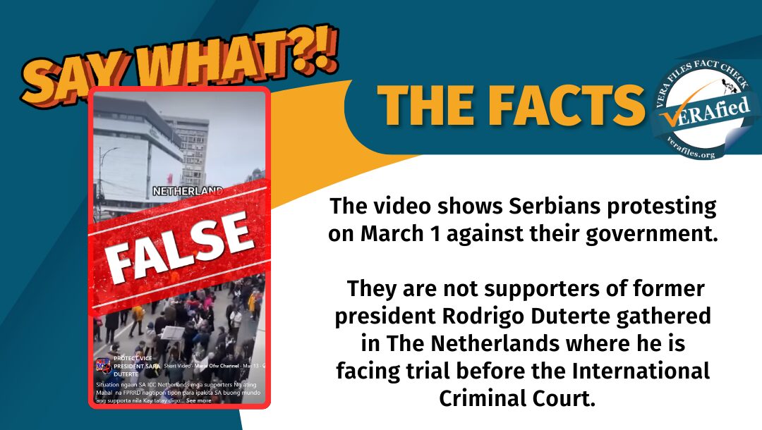 FACT CHECK: Video shows Serbian protesters, NOT Duterte supporters