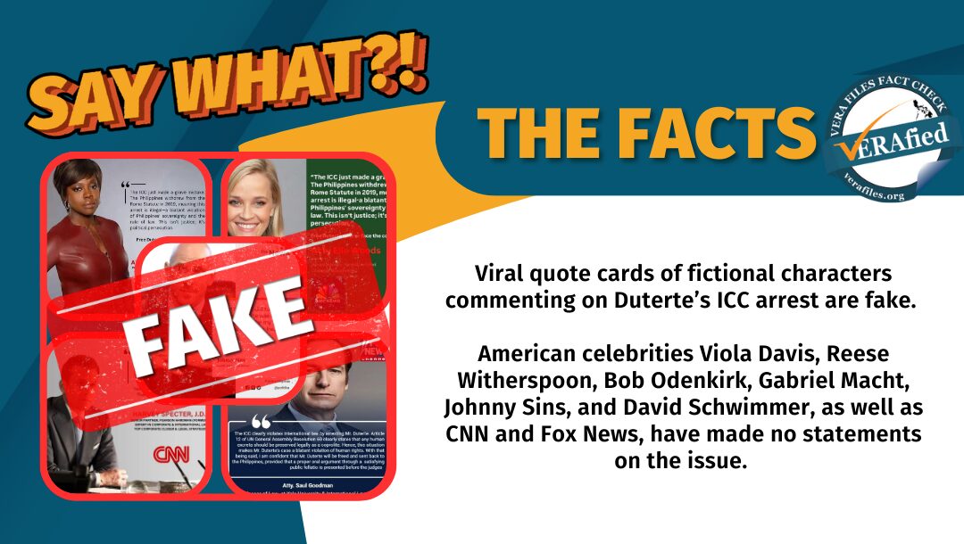FACT CHECK: Annalise Keating, Elle Woods, other fictional characters DID NOT defend Duterte vs ICC