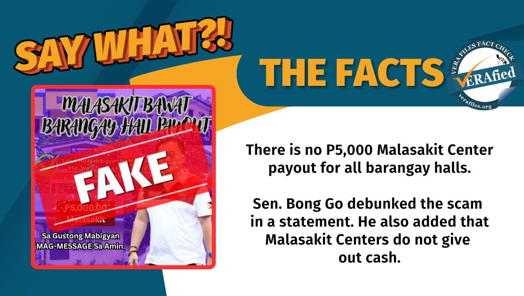 FACT CHECK: NO P5,000 ‘barangay payout’ from Malasakit Centers