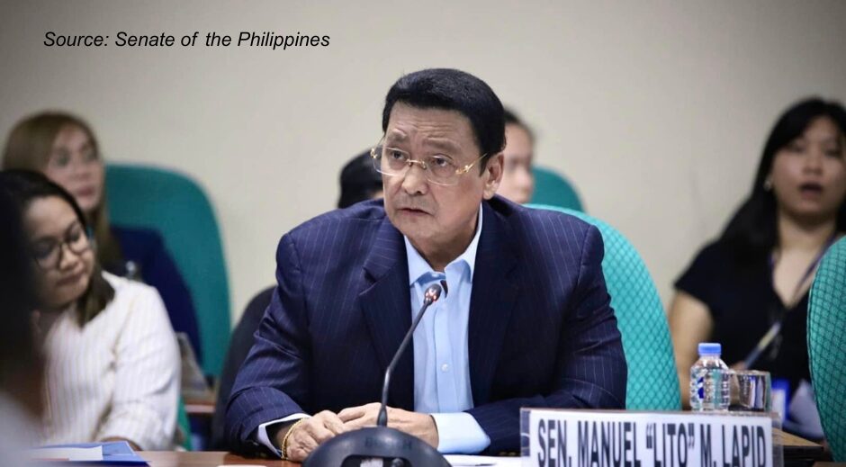 Lito Lapid. Source: Senate of the Philippines