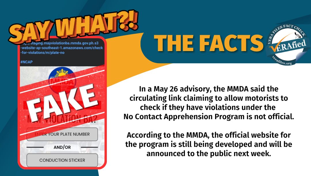 FACT CHECK: Circulating link for checking NCAP violations FAKE