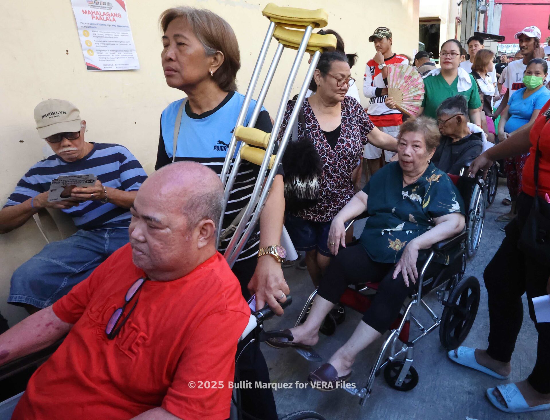 Heartwarming elections participation of  senior citizens and PWDs during the 2025 Midterm Election. Photo by Bullit Marquez