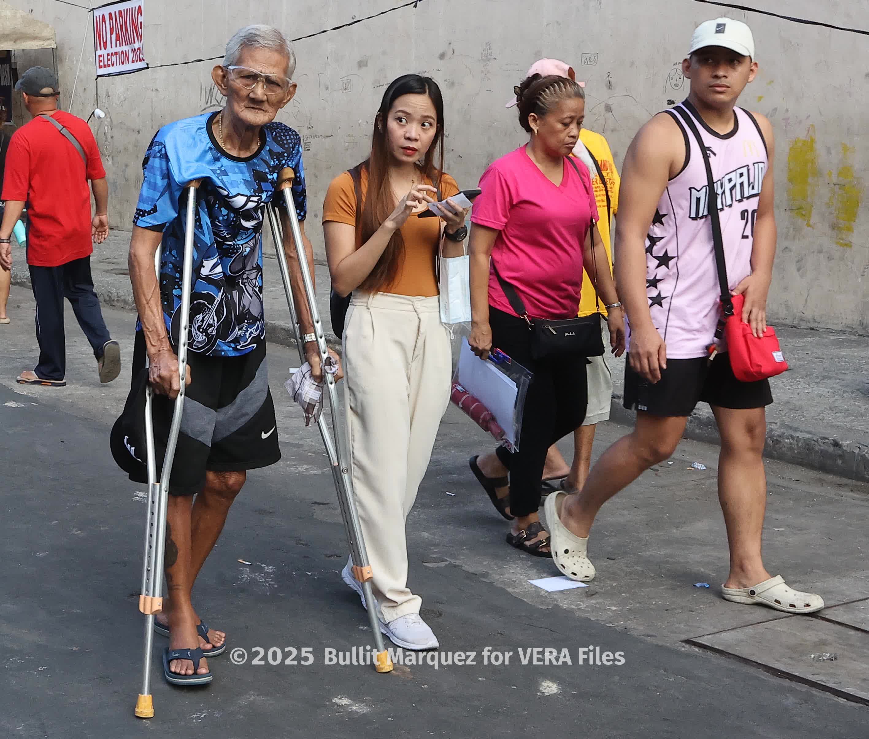 Heartwarming elections participation of  senior citizens and PWDs during the 2025 Midterm Election. Photo by Bullit Marquez