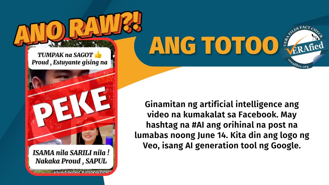 FACT CHECK: Clip of students calling VP Sara impeachment ‘selective justice’ is AI-GENERATED