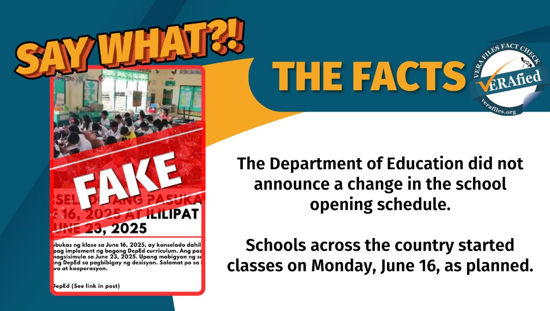 FACT CHECK: Start of classes NOT moved to June 23
