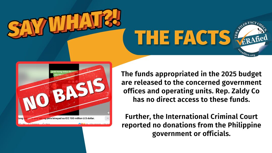 FACT CHECK: BASELESS claim that ICC received USD100M for Duterte’s arrest circulates