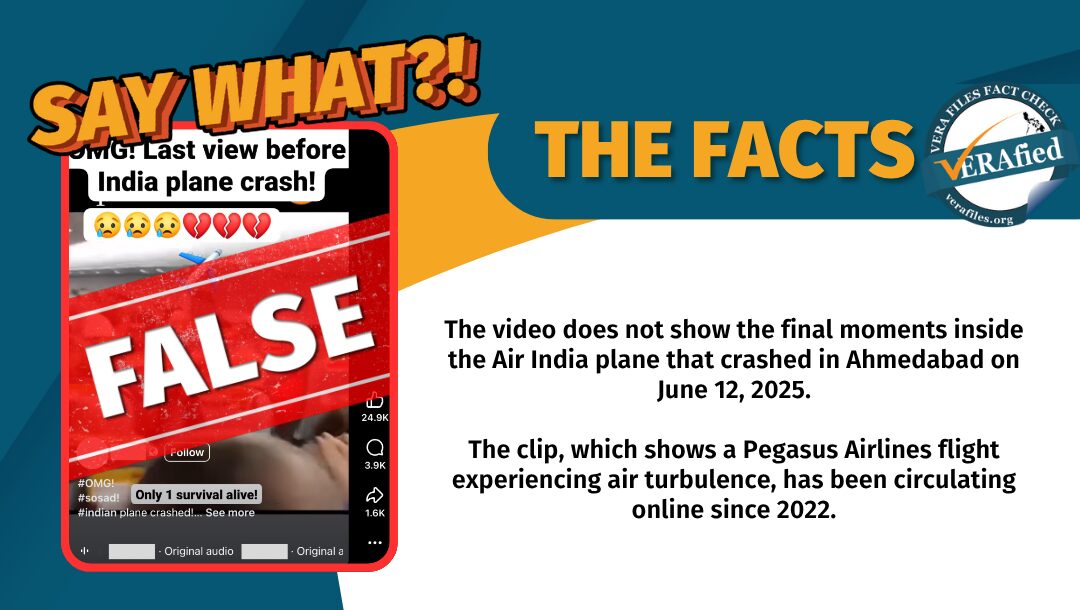 FACT CHECK: OLD video passed off as ‘final moments’ inside Air India plane