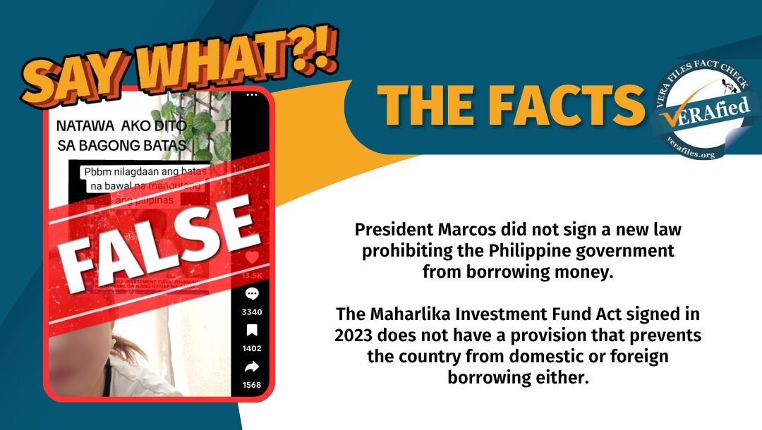 FACT CHECK: NO ‘new law’ prohibiting PH from borrowing money