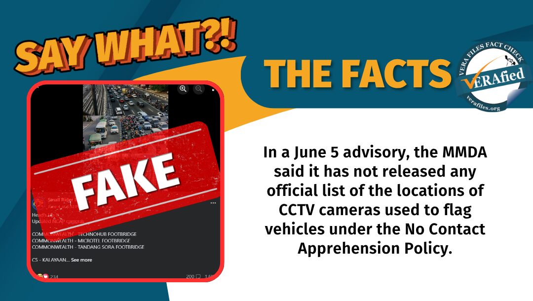 FACT CHECK: List of NCAP CCTV camera locations is FAKE