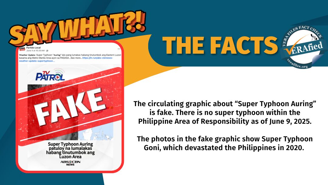 FACT CHECK: Circulating graphic on ‘Super Typhoon Auring’ FAKE