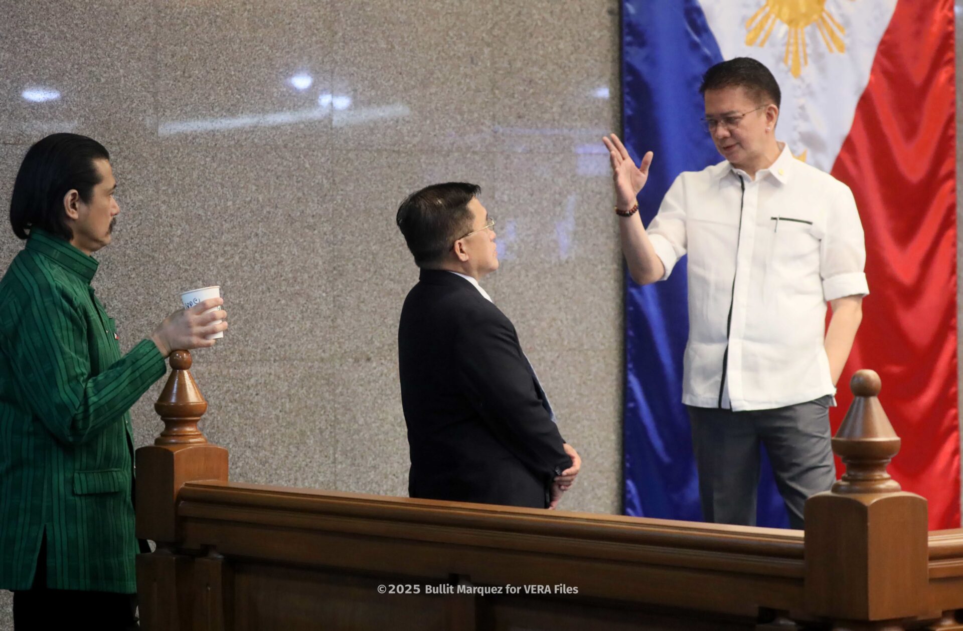 Senate scenes before betrayal vote Photo by Bullit Marquez for VERA Files 2/11