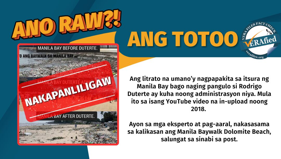 FACT CHECK: Manila Bay dolomite beach comparison MISLEADS