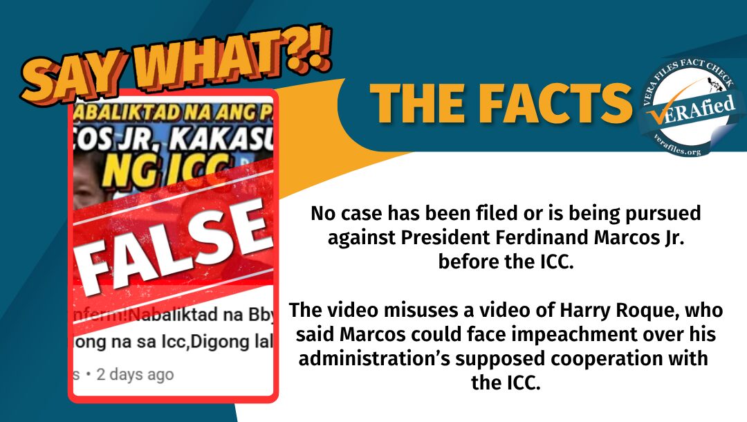 FACT CHECK: Video of Harry Roque used to FALSELY claim ICC will charge Marcos Jr.