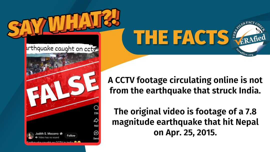 FACT CHECK: Old video shows earthquake in Nepal, NOT in India
