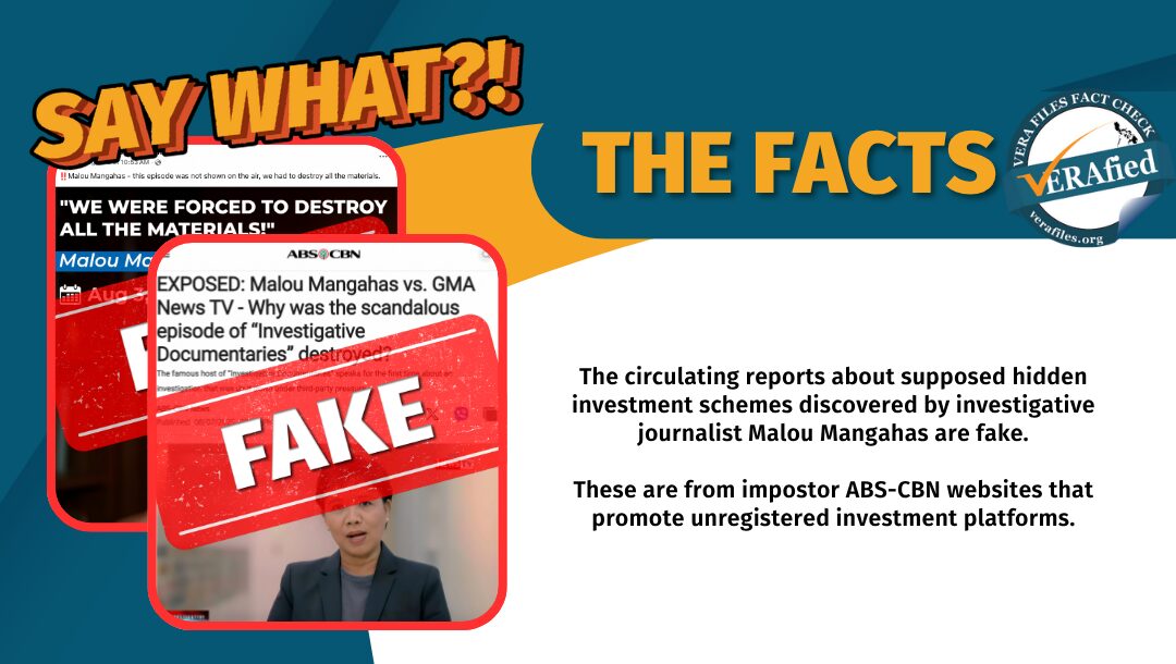 FACT CHECK: Reports on investment platforms ‘uncovered’ by Filipina journalist are a SCAM