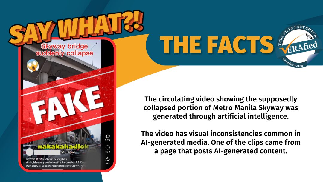 FACT CHECK: Circulating video of ‘Skyway collapse’ AI-GENERATED
