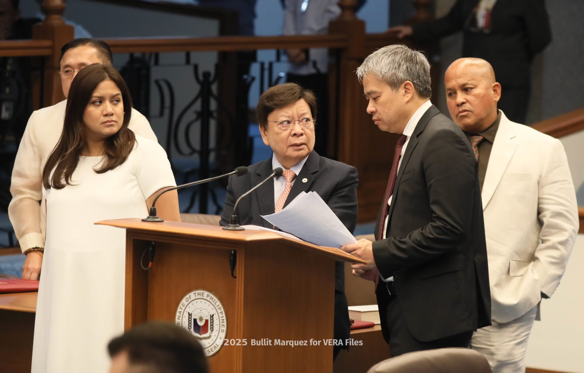 7/15 Senate vote on VP Sara's impeachment. Photo by Bullit Marquez for VERA Files