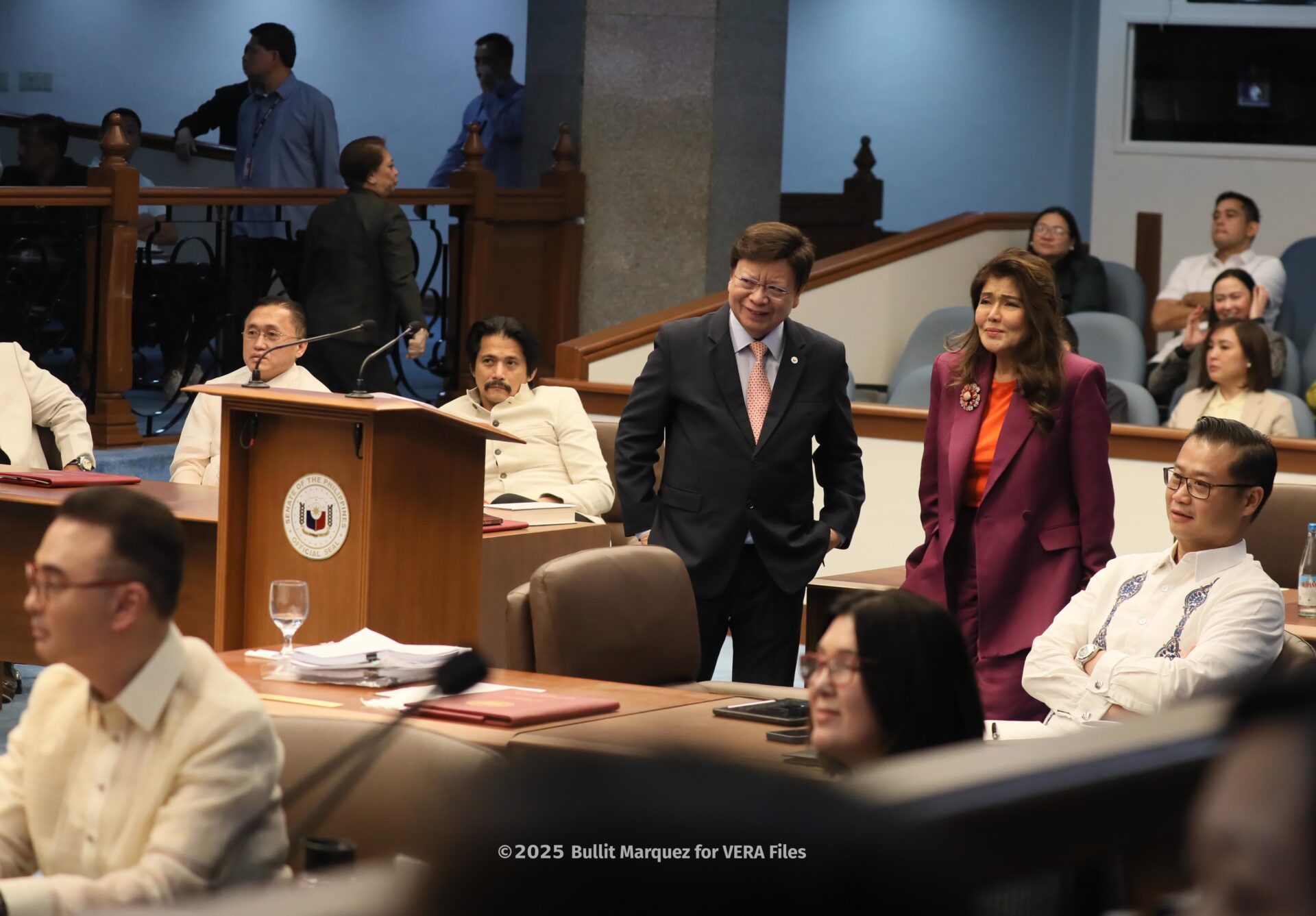8/15 Senate vote on VP Sara's impeachment. Photo by Bullit Marquez for VERA Files