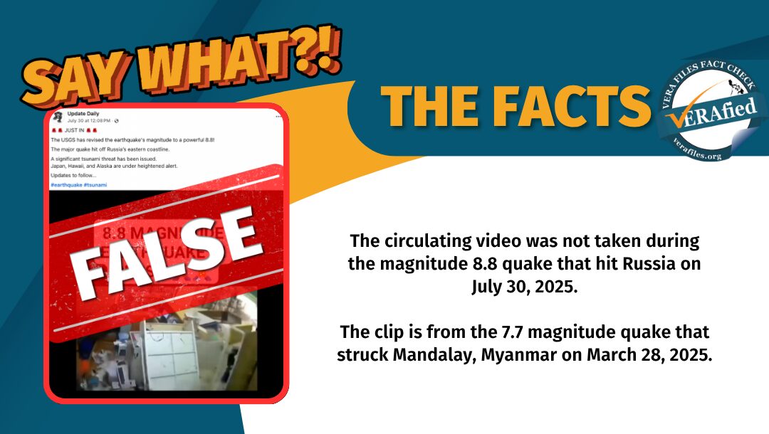 FACT CHECK: OLD video passed off as scene from 8.8 magnitude quake in Russia