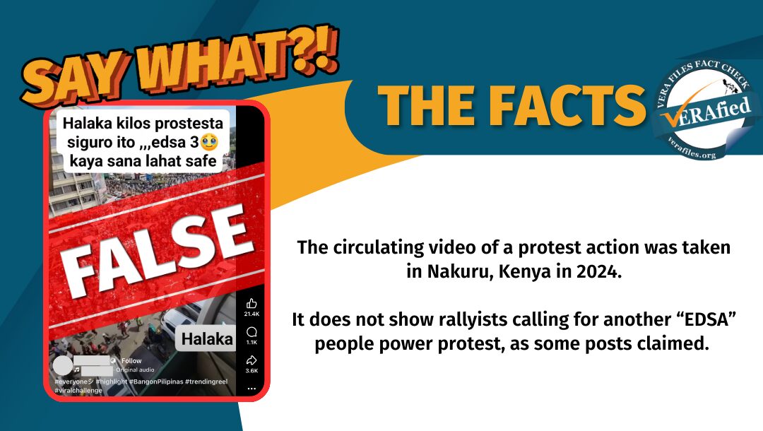 FACT CHECK: Video of protest action in Kenya PASSED OFF as ‘EDSA’ rally in PH