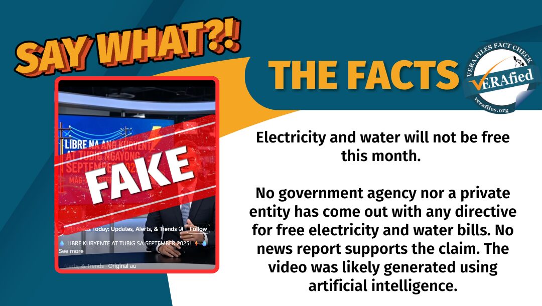 FACT CHECK: NO free electricity, water bills this month