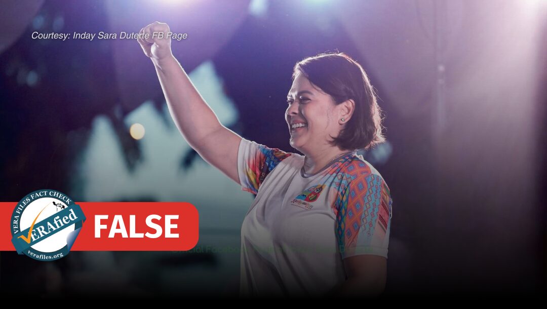 FACT CHECK: VP Sara falsely reiterates ‘extraordinary rendition’ of Rodrigo Duterte