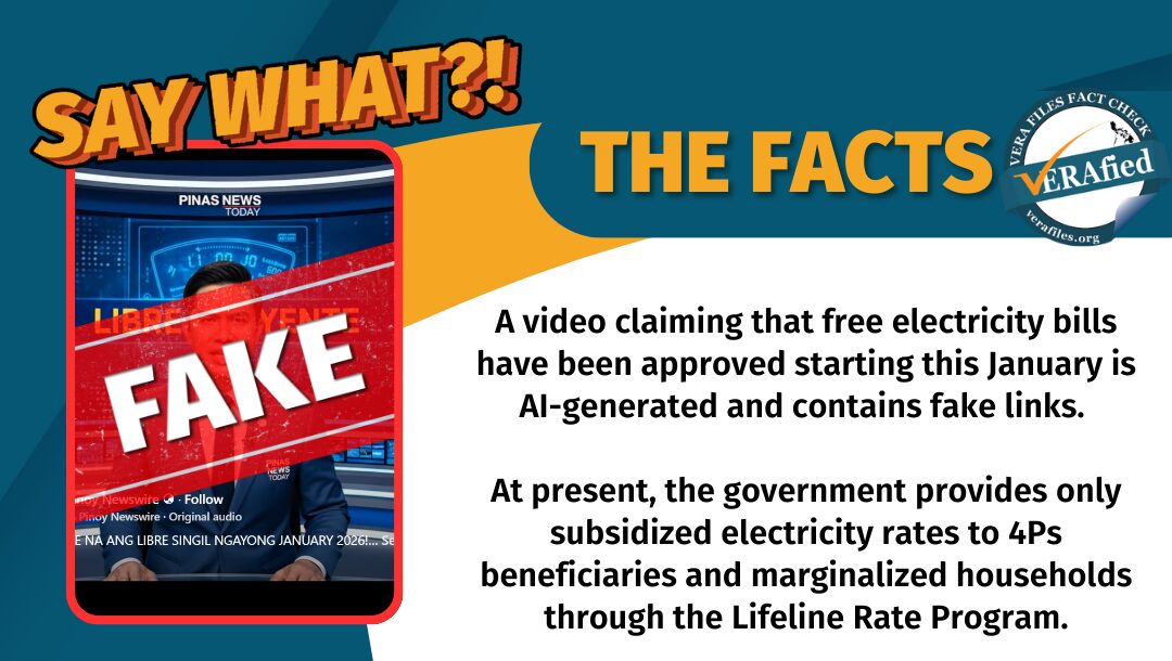 FACT CHECK: NO free electricity bill starting Jan. 2026, video is AI-GENERATED