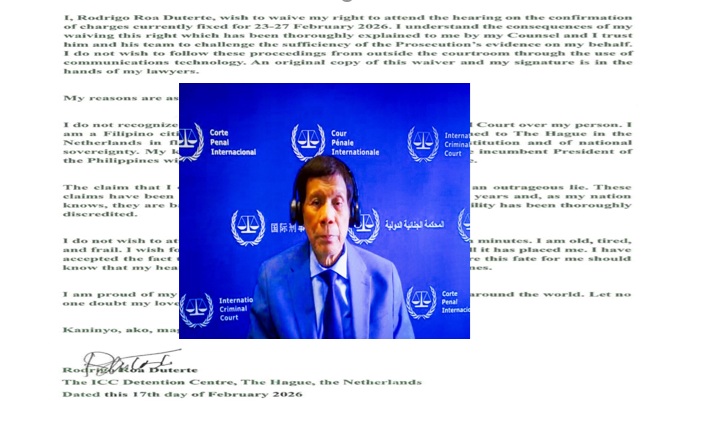 Confirmation hearings to proceed even without Duterte in court, ICC experts say