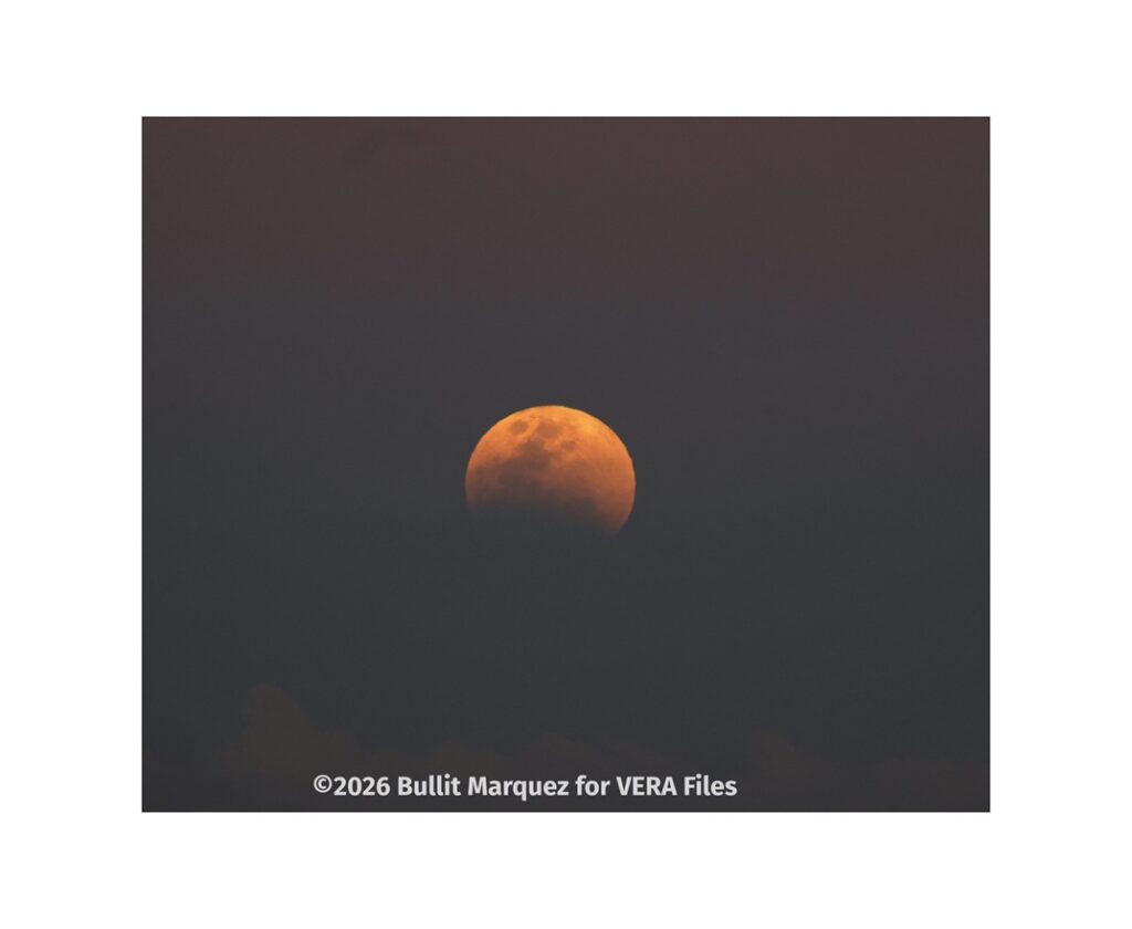 Total lunar eclipse as seen in Cavite