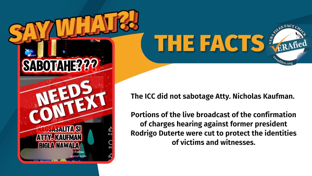 FACT CHECK: Kaufman speech NOT sabotaged, ICC clip NEEDS CONTEXT