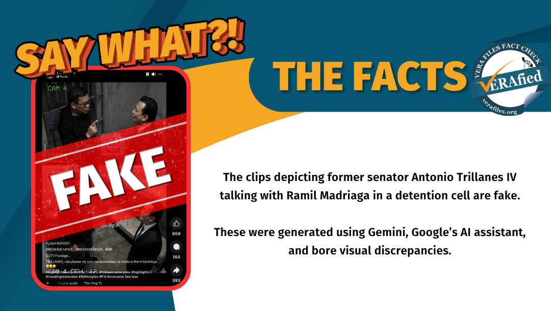 FACT CHECK: CCTV footage of Trillanes ‘briefing’ Madriaga in detention AI-GENERATED