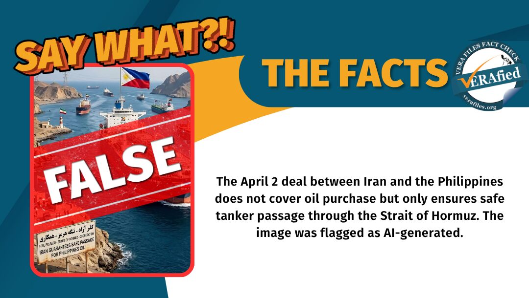 FACT CHECK: PH deal with Iran NOT for oil purchase