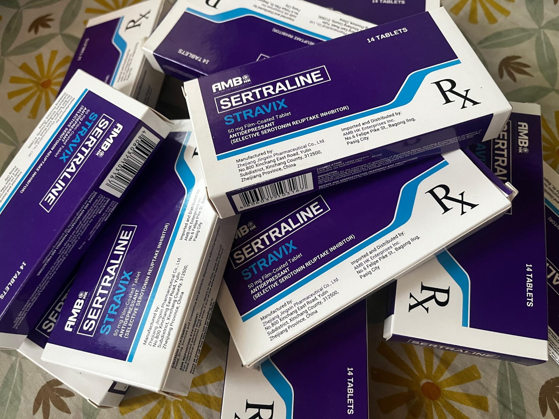 Empty boxes of anti-depressants. PHOTO: HERSHEY JUAN