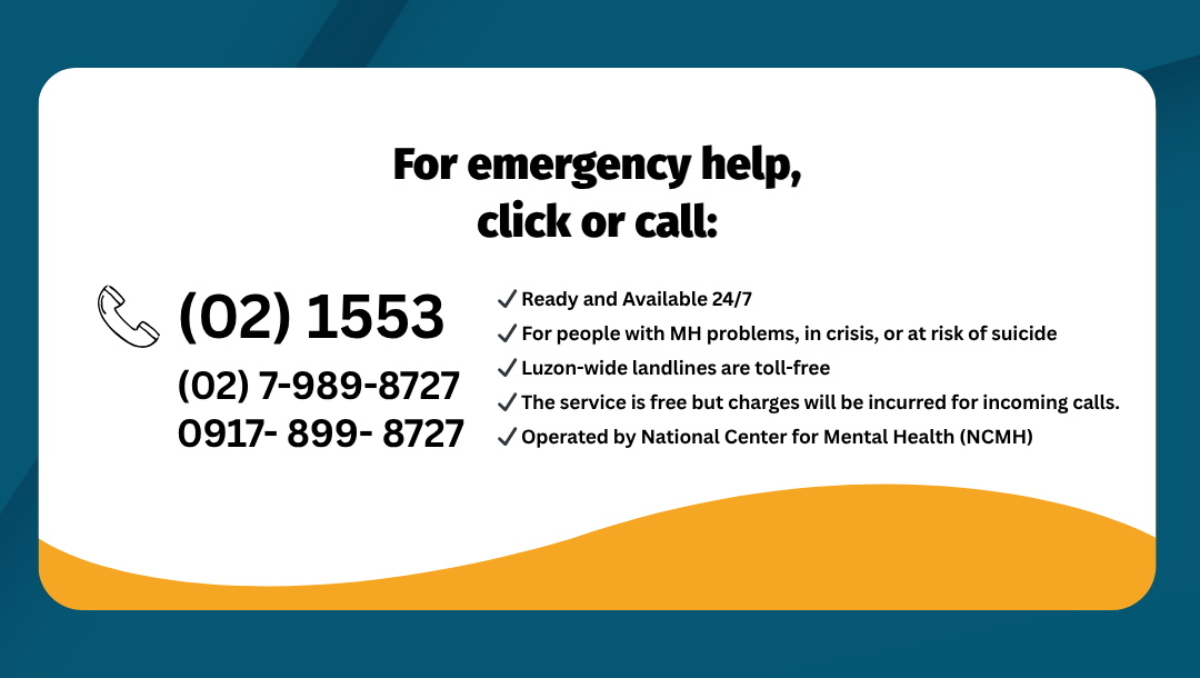 Emergency hotlines of the National Center for Mental Health