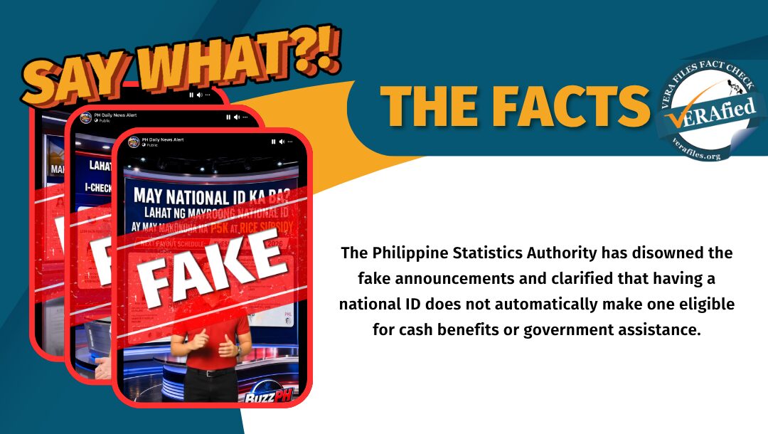 FACT CHECK: NO P5K cash, rice subsidy for  national ID holders