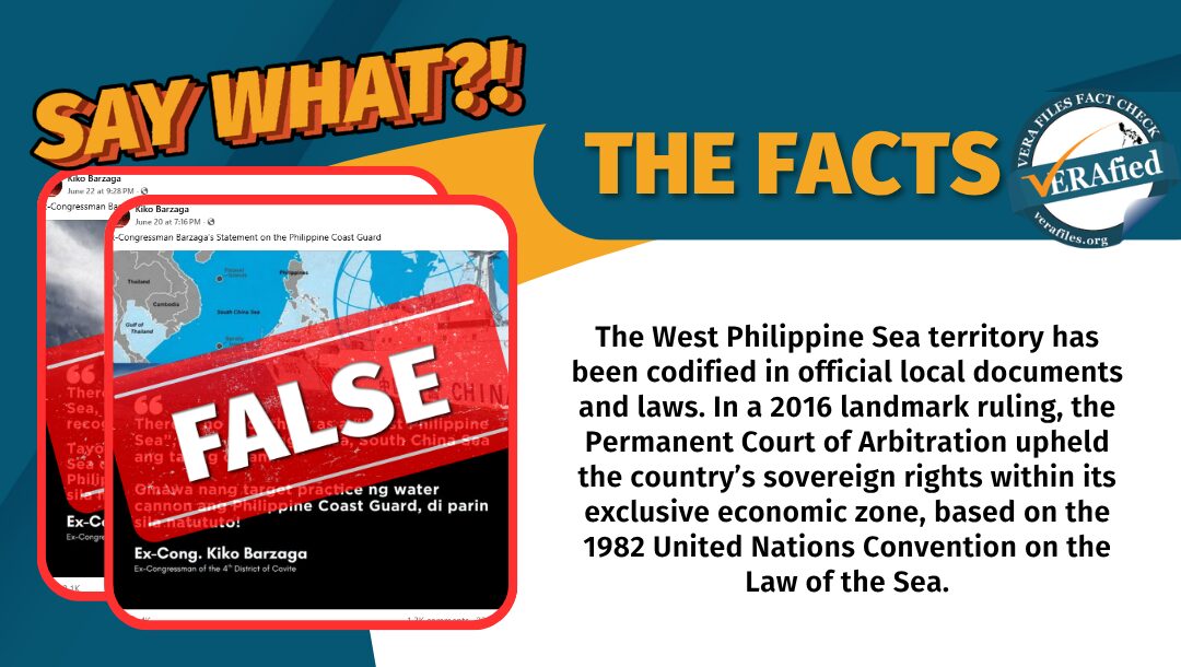 The West Philippine Sea territory has been codified in official local documents and laws. In a 2016 landmark ruling, the Permanent Court of Arbitration upheld the country’s sovereign rights within its exclusive economic zone, based on the 1982 United Nations Convention on the Law of the Sea.