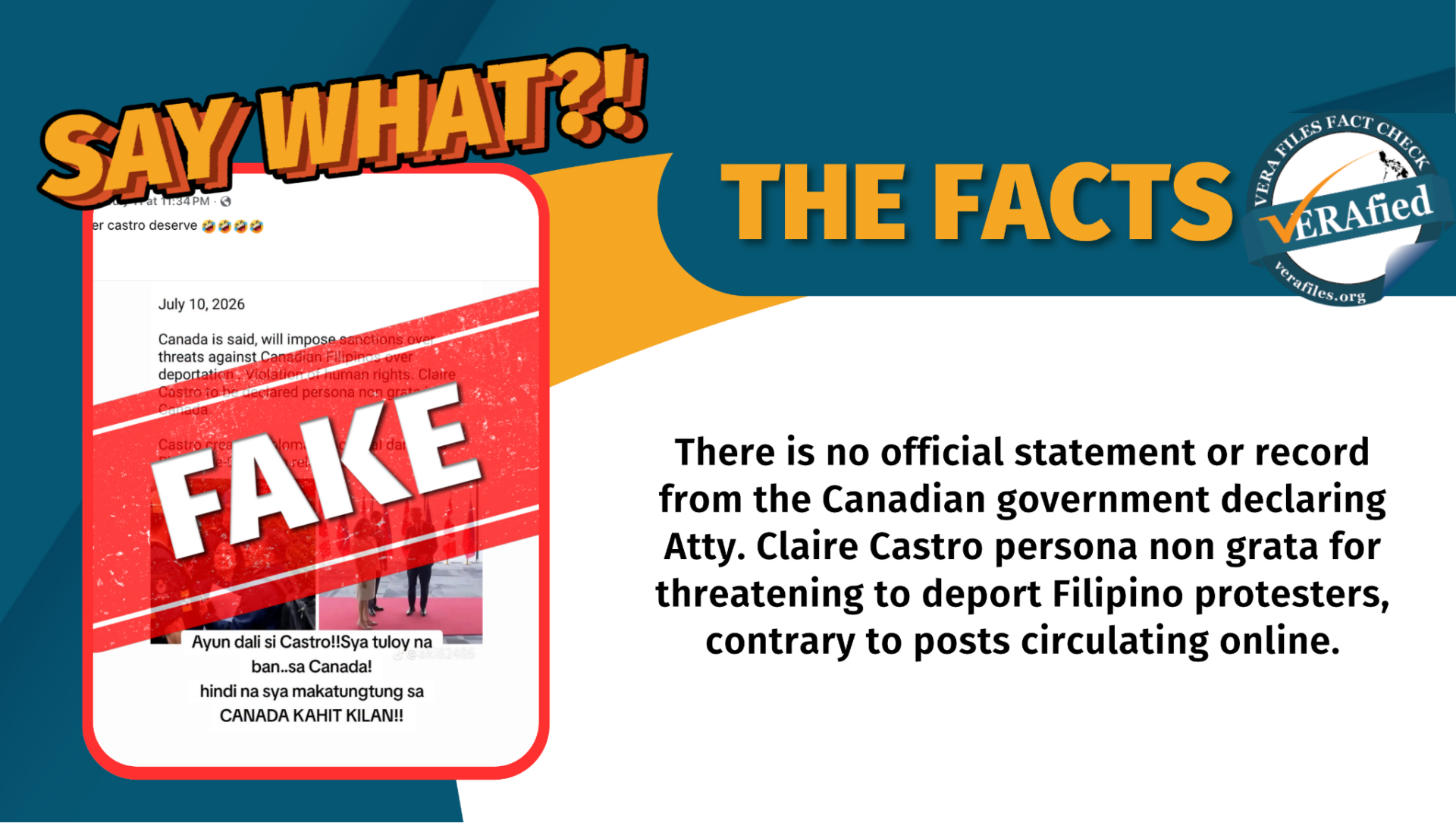 FACT CHECK: Castro NOT declared persona non grata in Canada
