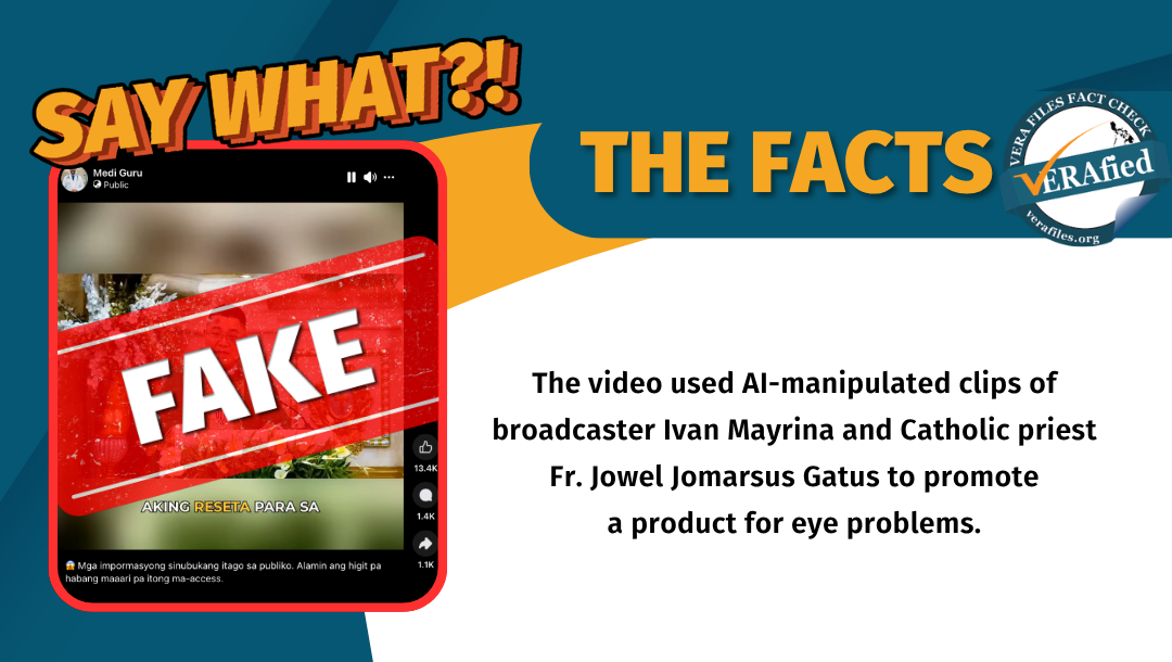 FACT CHECK: Ad of Catholic priest promoting ‘cure’ for eye problems AI-manipulated