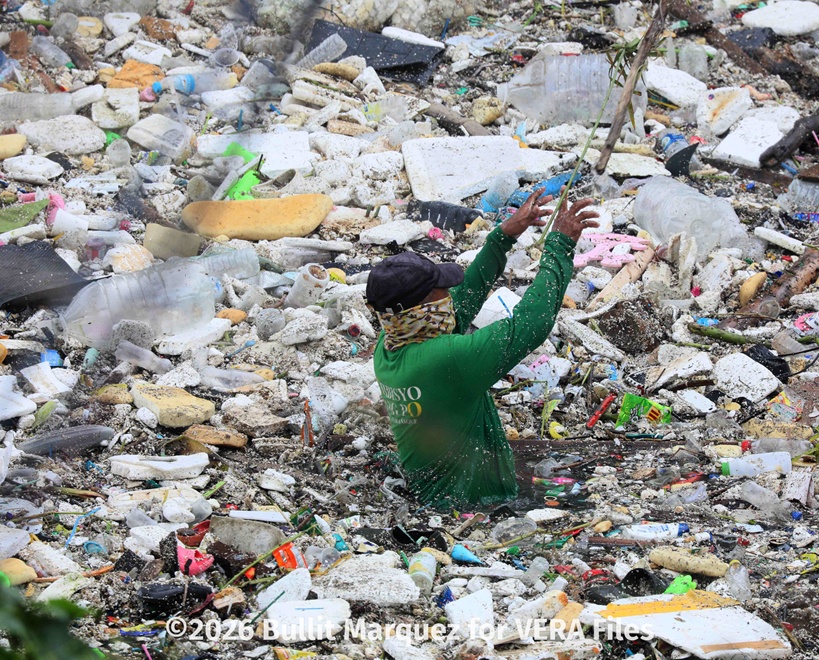 A sea of garbage